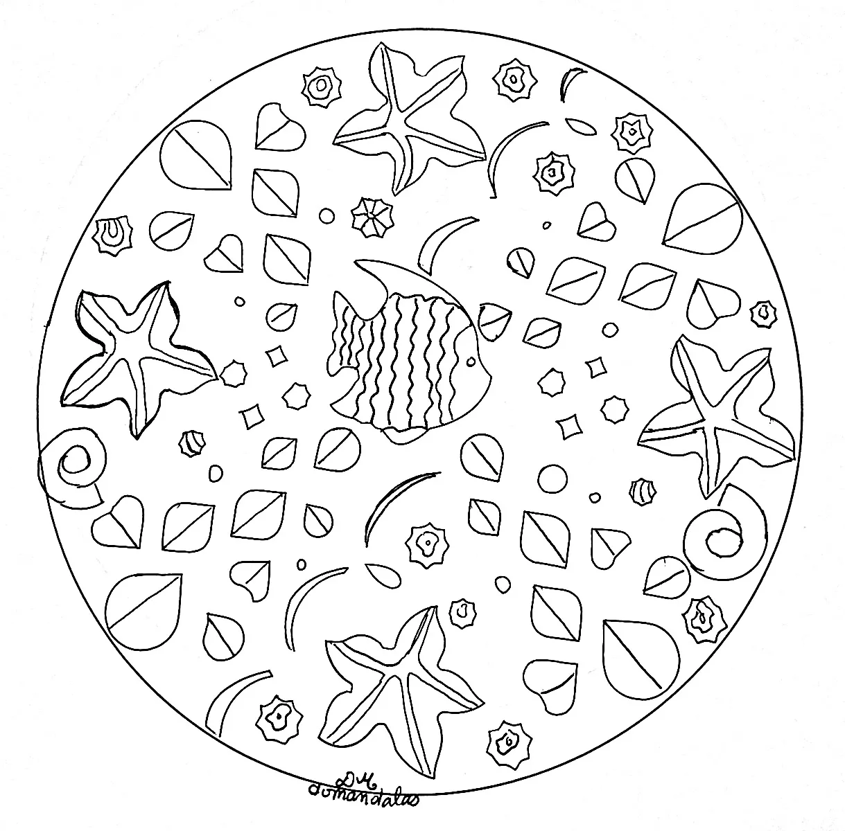 Mandala poisson (Animales)