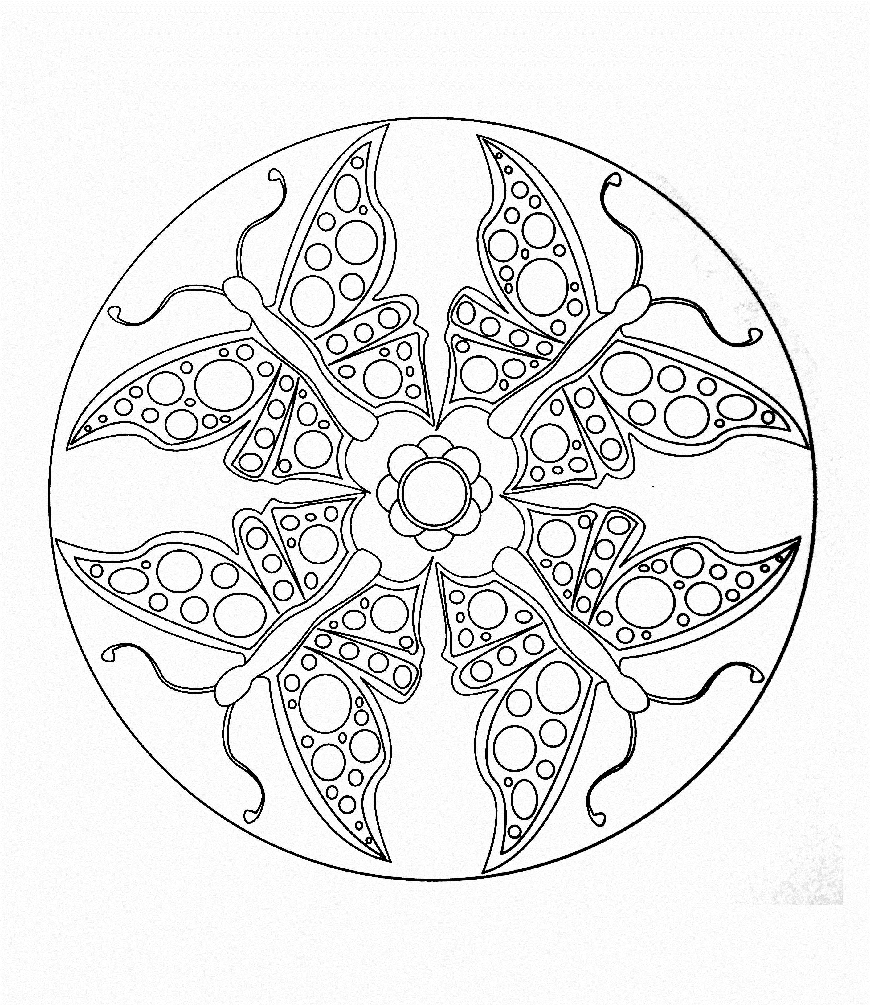 Mandala papillons (Animales)