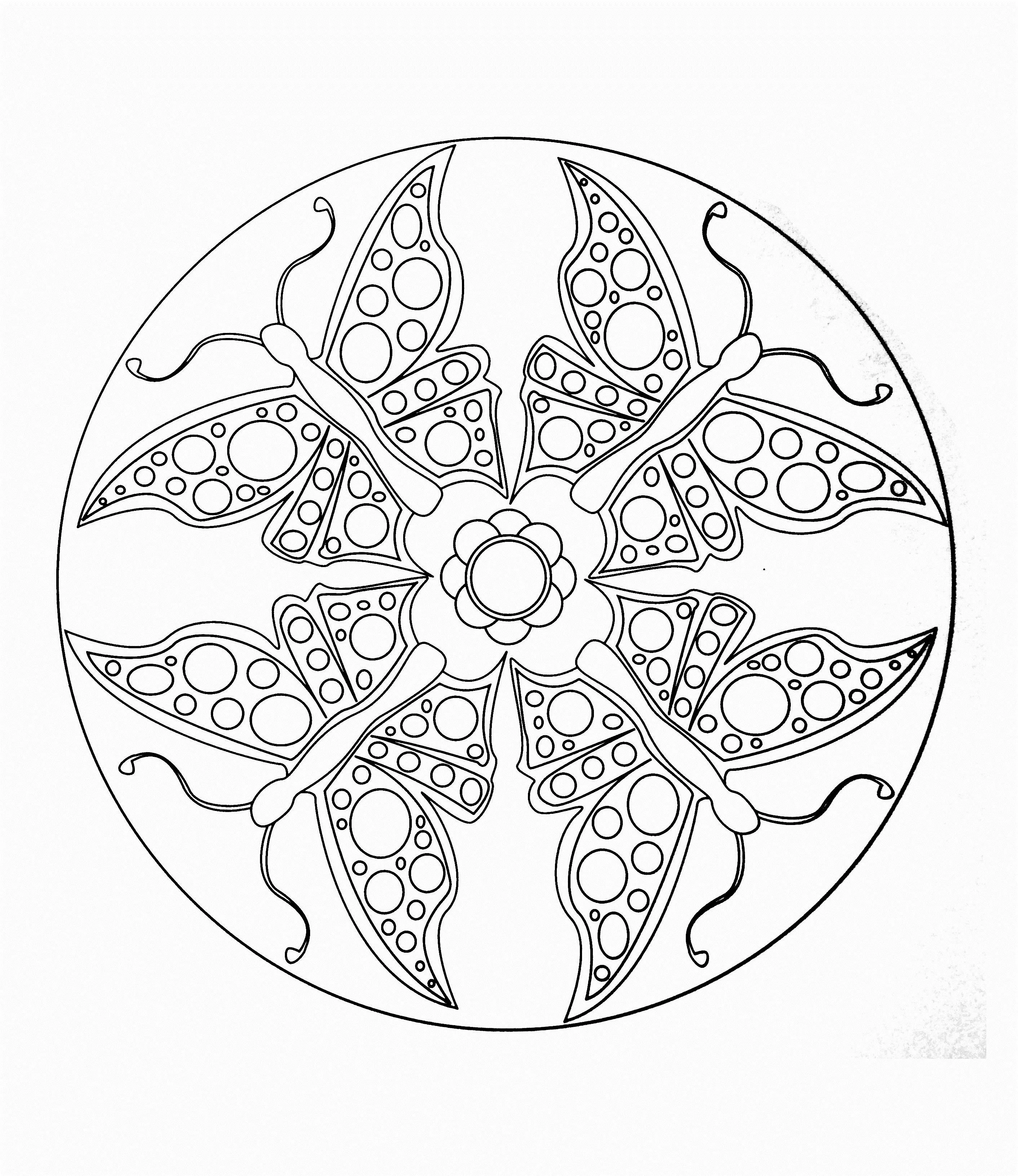 Mandala papillons (Animales)