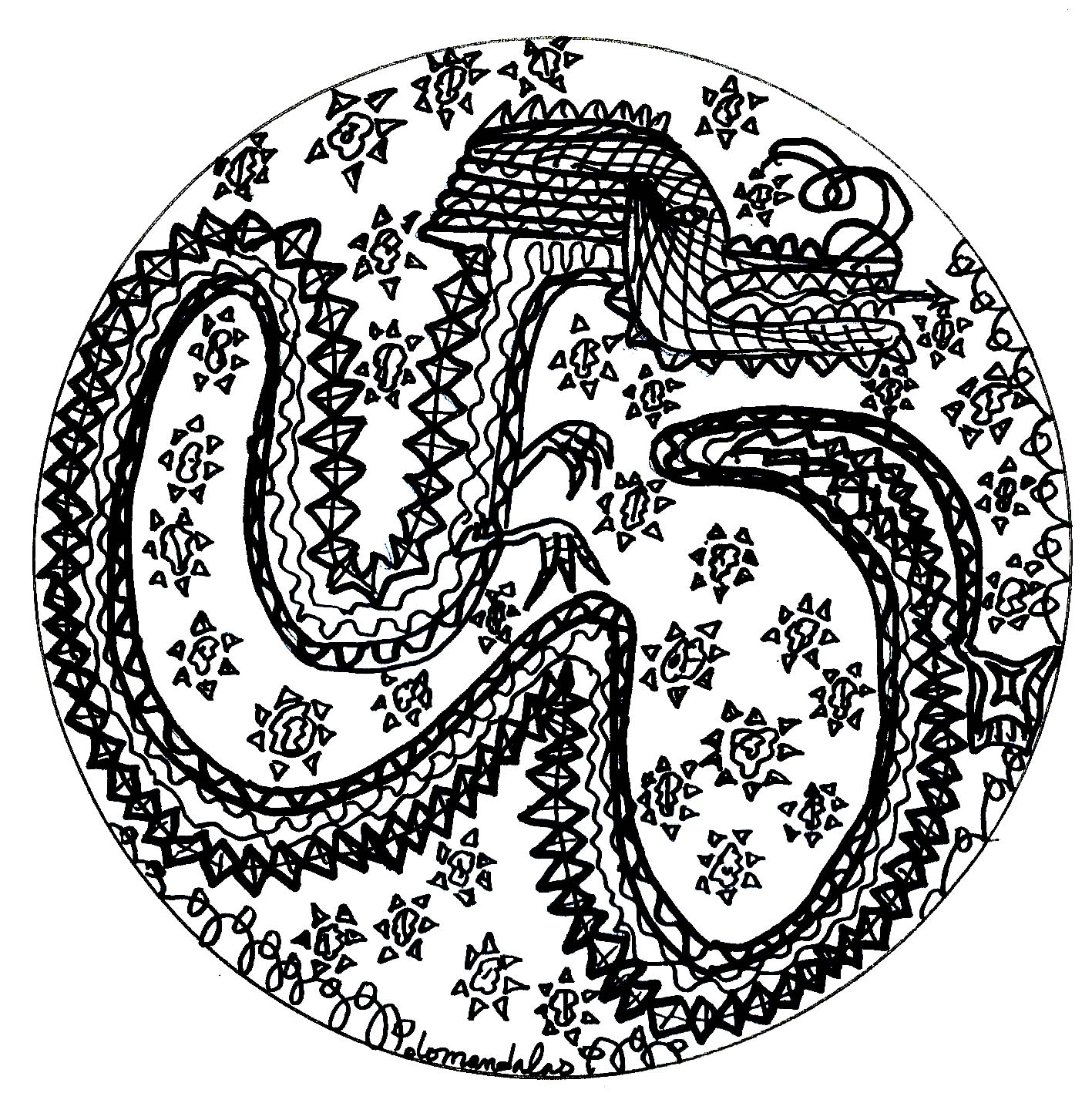 Mandala dragón (Animales)