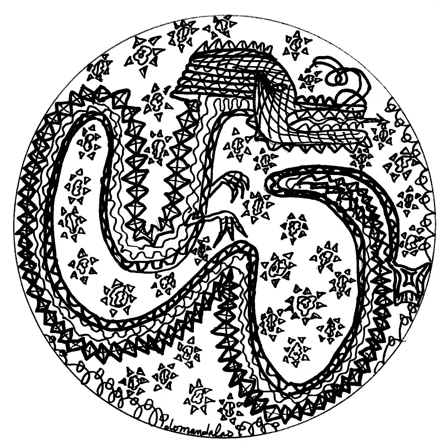 Mandala dragón (Animales)