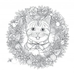Mandala Con Cabeza De Gato