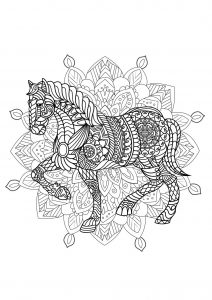 Caballo mandala - 2 (Animales)