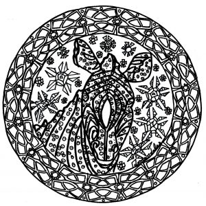 Mandala Cebra Complejo