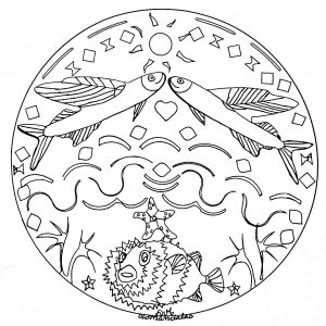 Fondo Marino De Peces Mandala