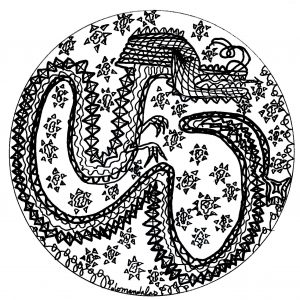 Mandala dragón (Animales)