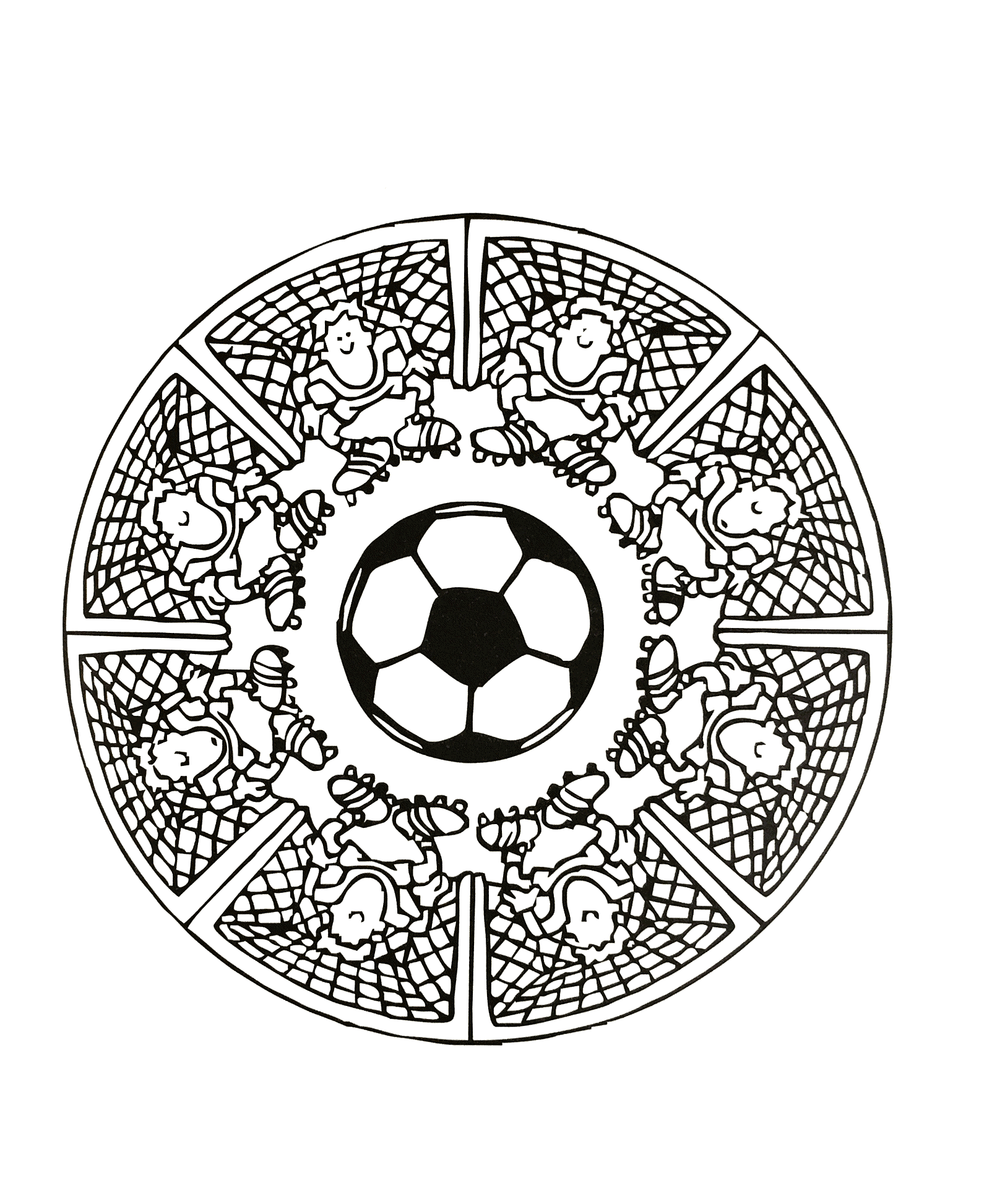 Mandala para aficionados al fútbol