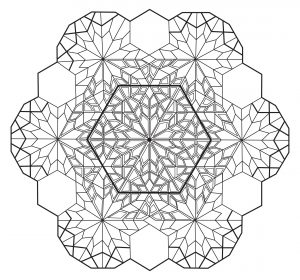 Mandala hexagone