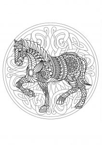 Mandala caballo 3 (complicado)
