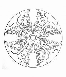 Mandala Mariposa Fácil