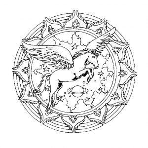 Magnífico Mandala Del Caballo Elai