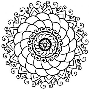 Mandala bonito y sencillo