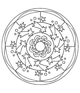 Mandala De Estrellas Fugaces
