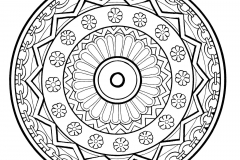 Mandala A Colorier Gratuit A Imprimer  1 