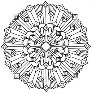 Mandala de estilo Art Déco