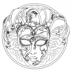 Venecia Carnaval Máscara Mandala