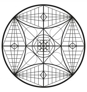 Mandala abstracto complejo