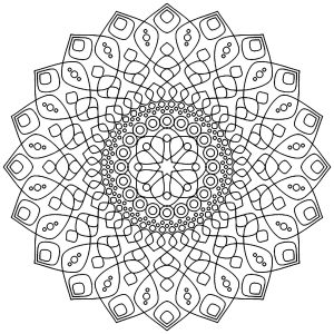 Mandala relajante y desestresante