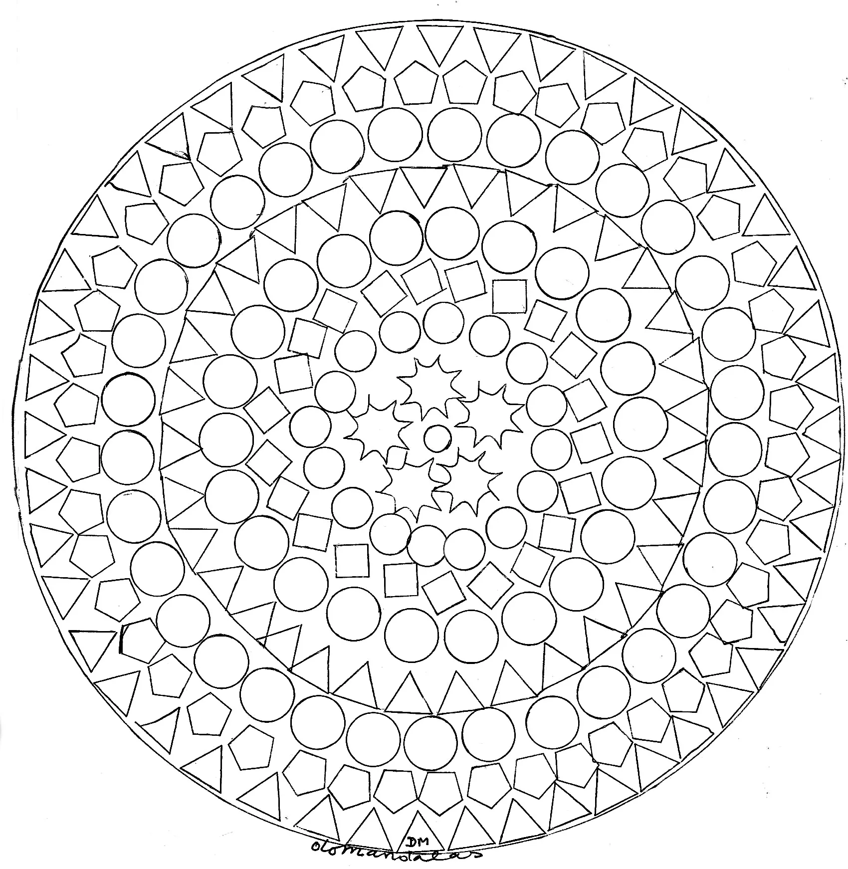 Mandala-a-imprimer-figures-geometriques (Patrones geométricos)