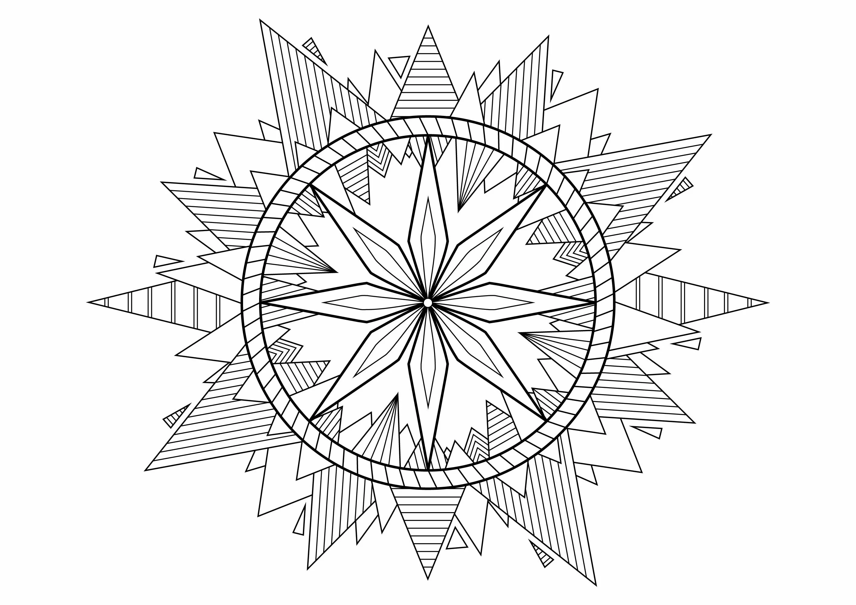 Pirámide mandala (Patrones geométricos)