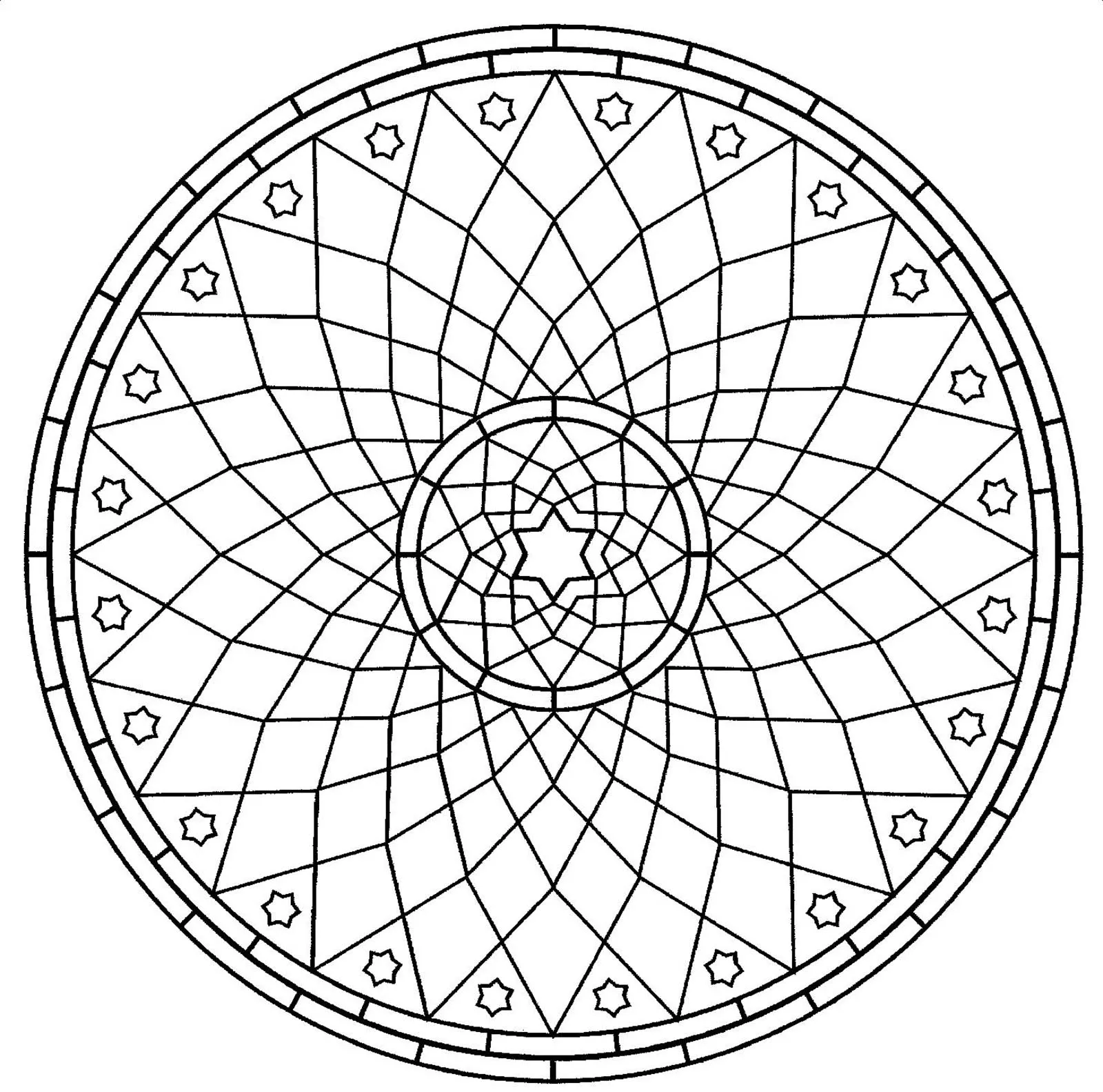 Mandala-gratuit-rosace (Patrones geométricos)