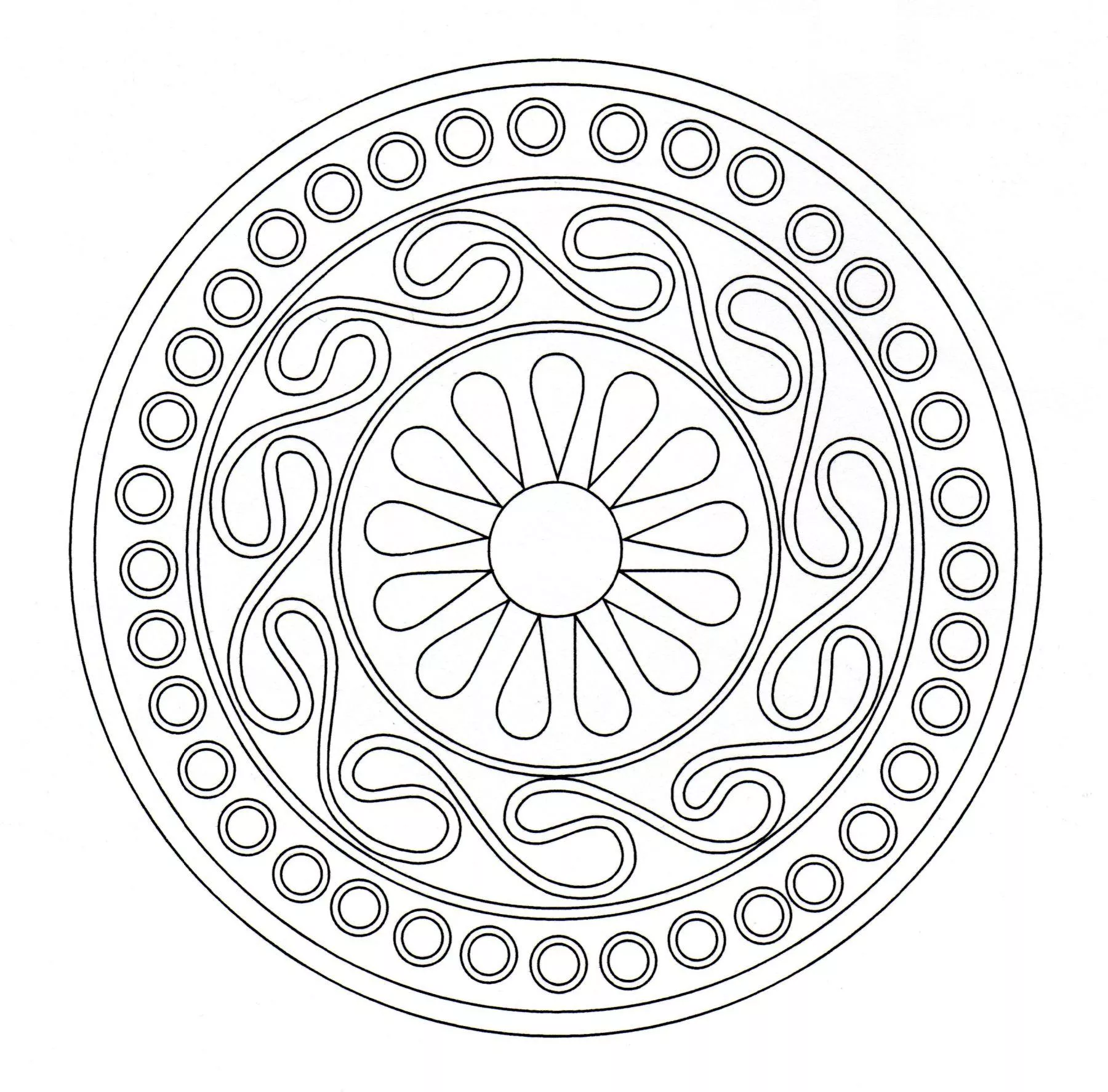 Colorear-mandala-arte-celta-7 (Patrones geométricos)
