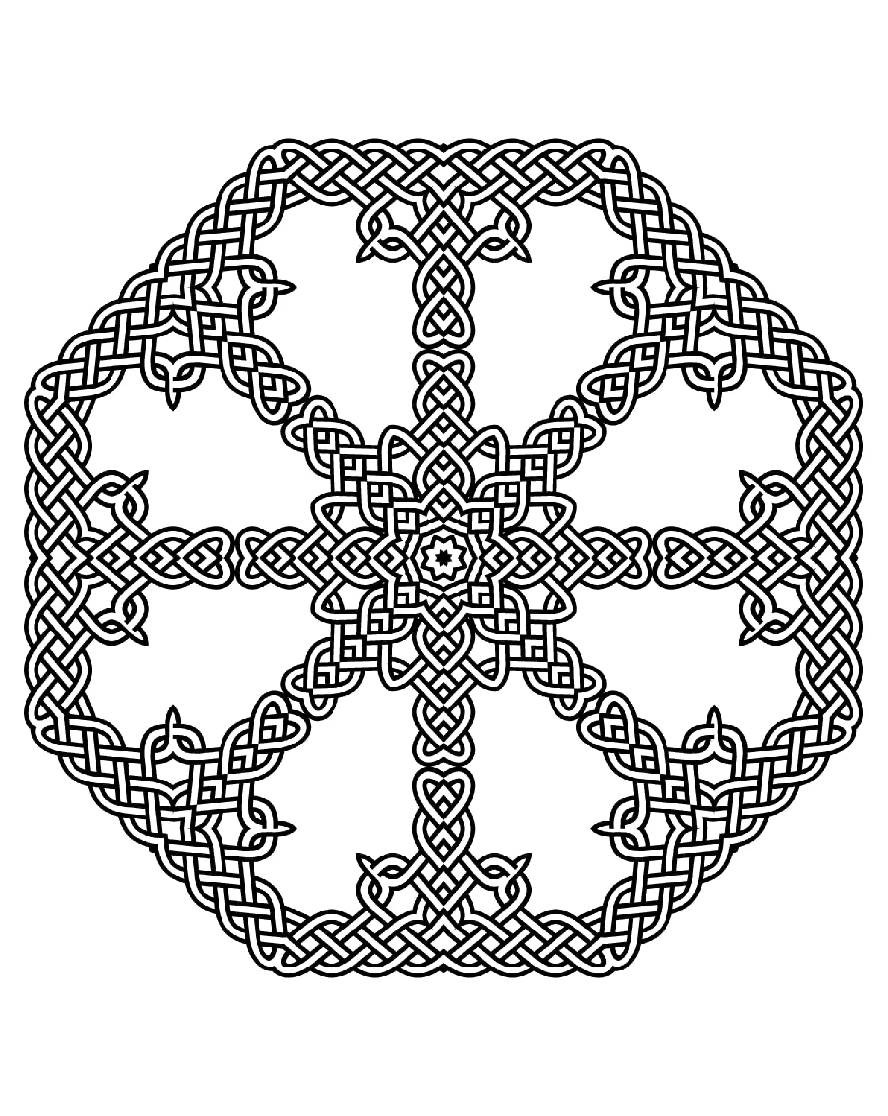 Colorear-mandala-arte-celta-17 (Patrones geométricos)