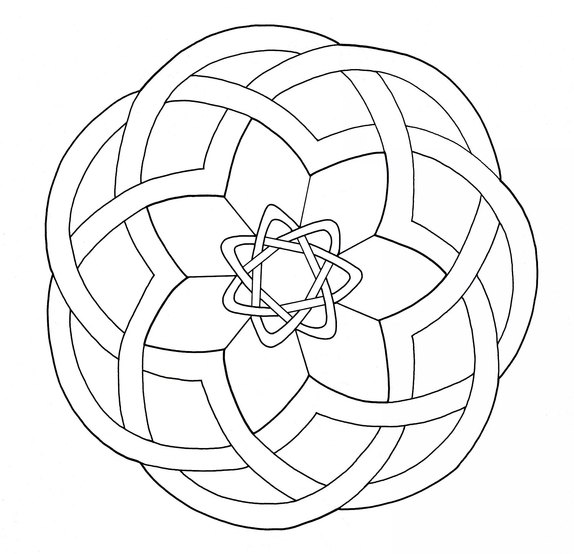 Colorear-mandala-arte-celta-16 (Patrones geométricos)
