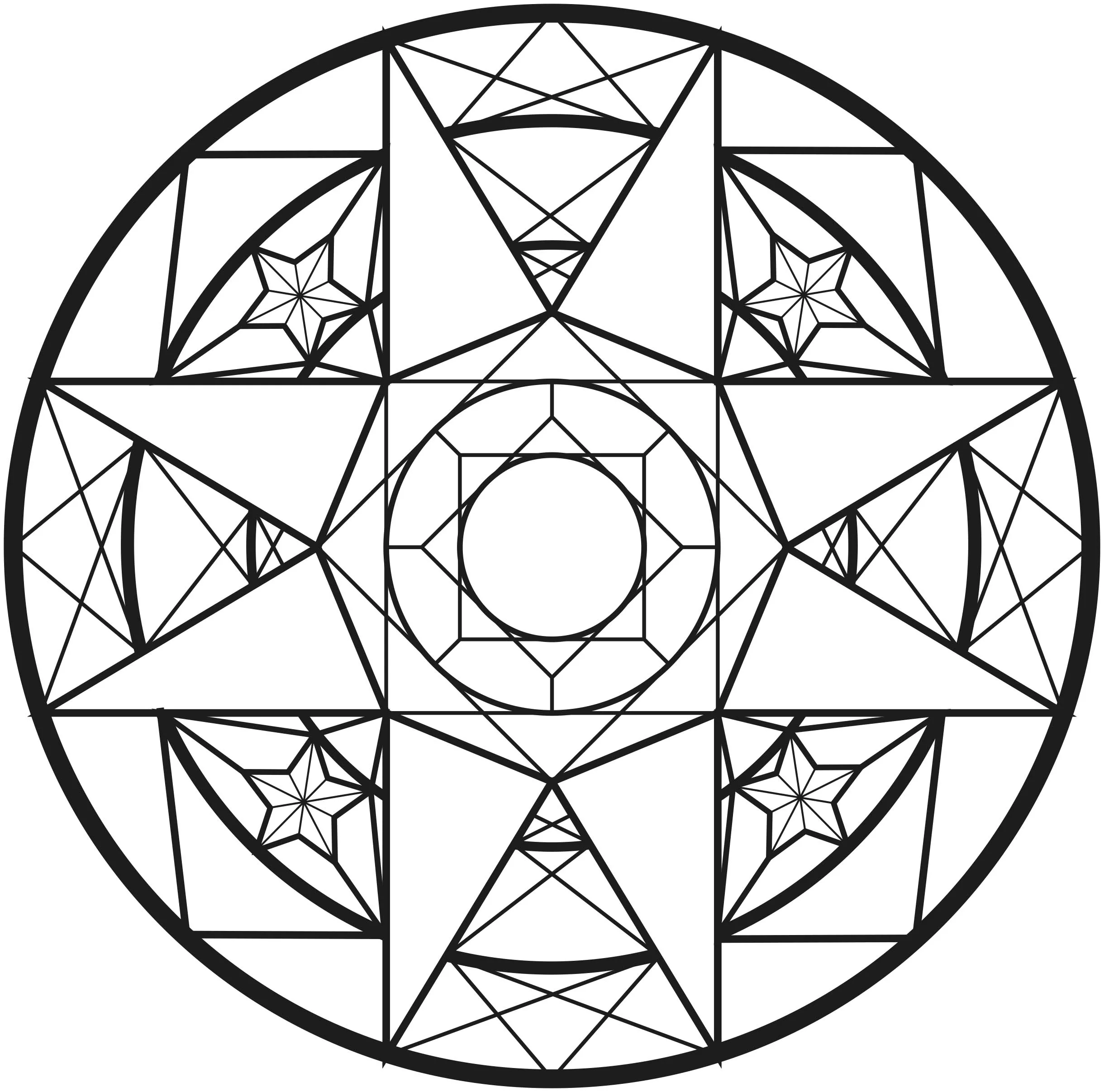 Mandala-abstracto-art-deco (Patrones geométricos)