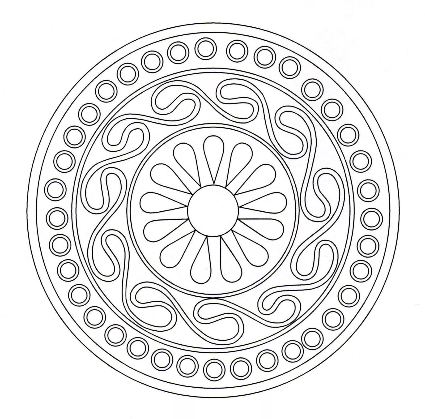Colorear-mandala-arte-celta-23 (Patrones geométricos)