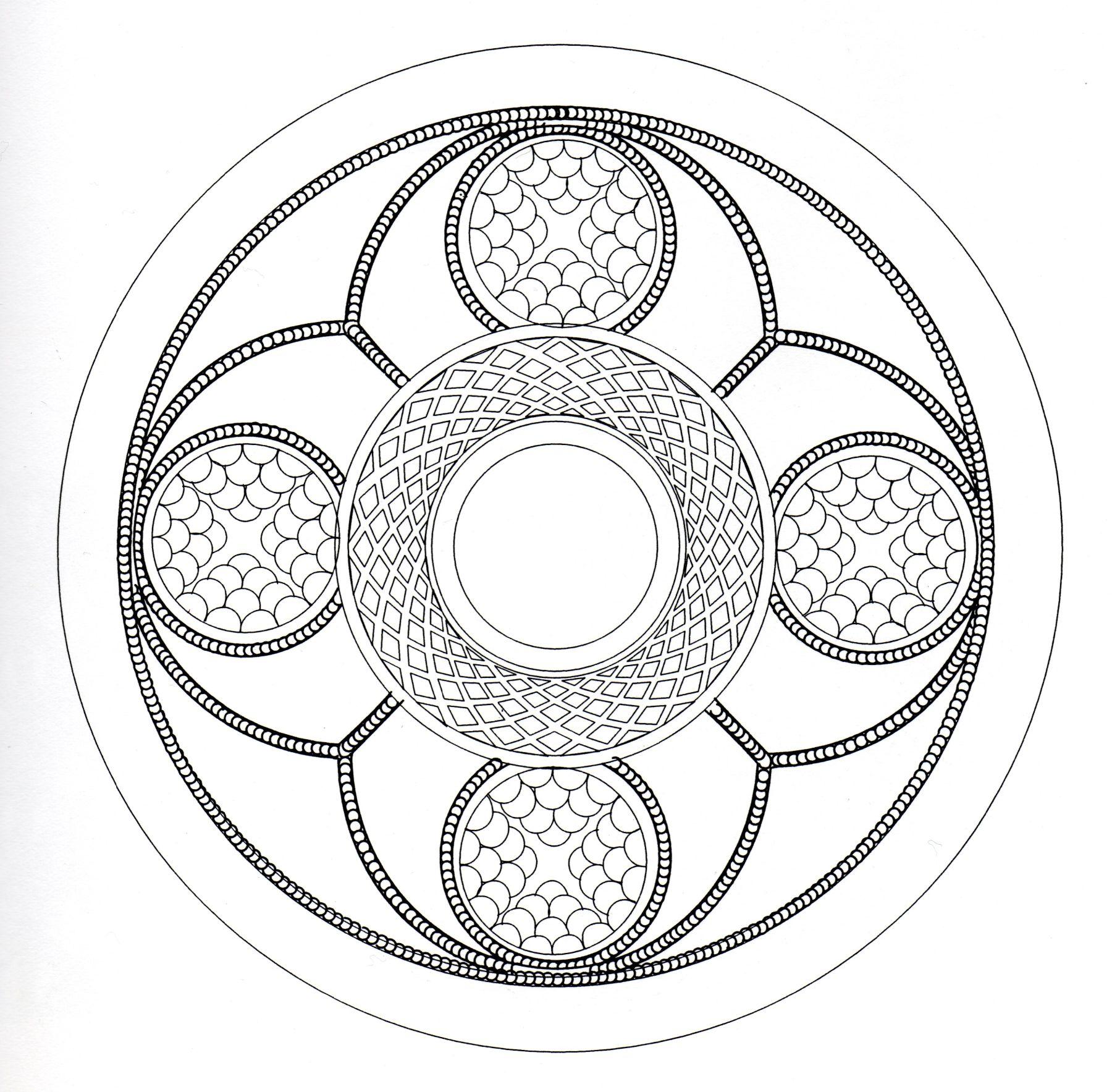 Patrones geométricos : Colorear-mandala-arte-celta-3 Patrones geométricos : Colorear-mandala-arte-celta-3