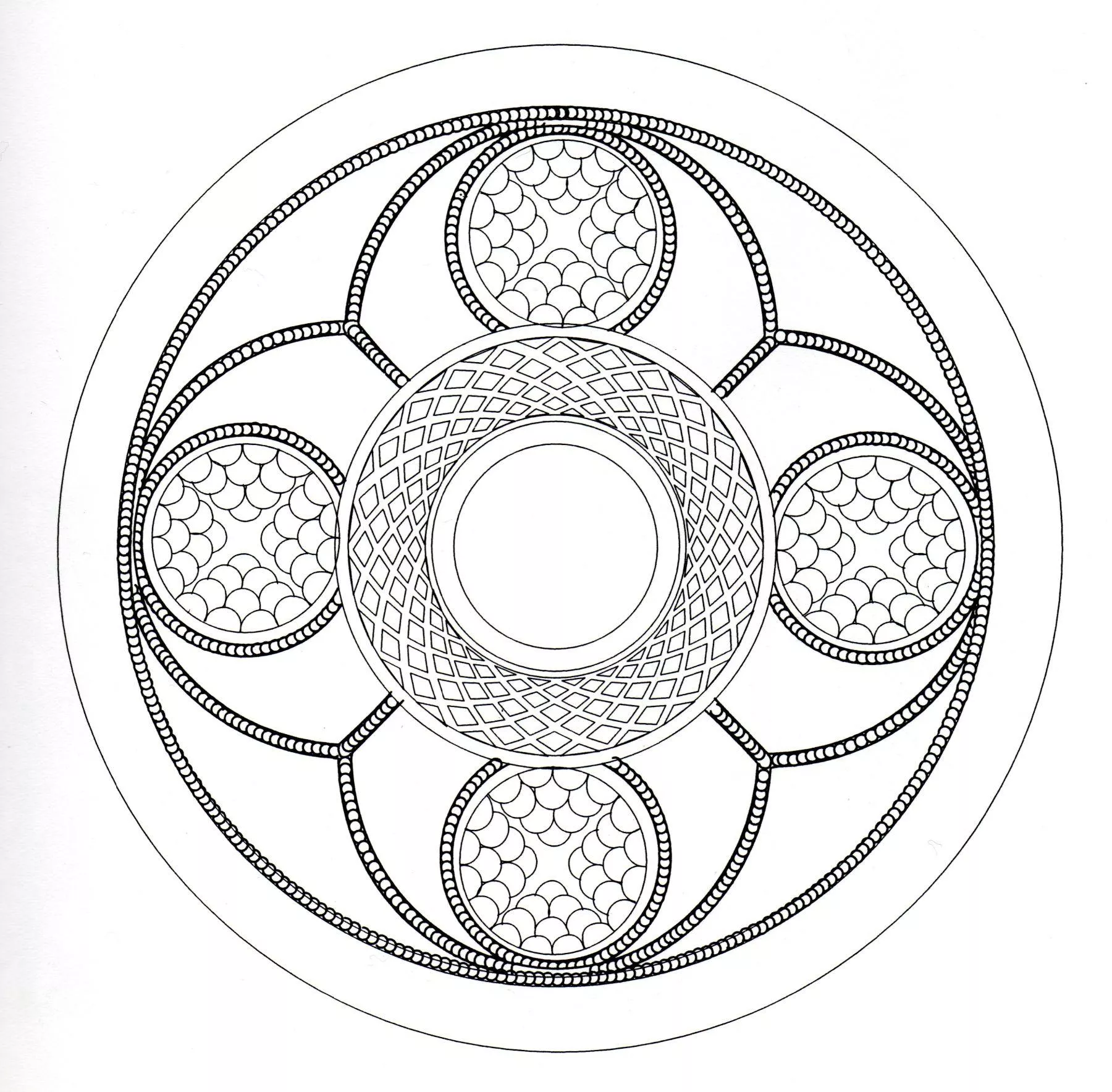 Colorear-mandala-arte-celta-3 (Patrones geométricos)