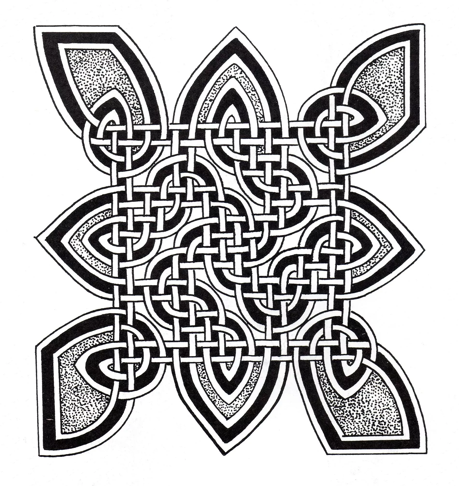 Colorear-mandala-arte-celta-10 (Patrones geométricos)