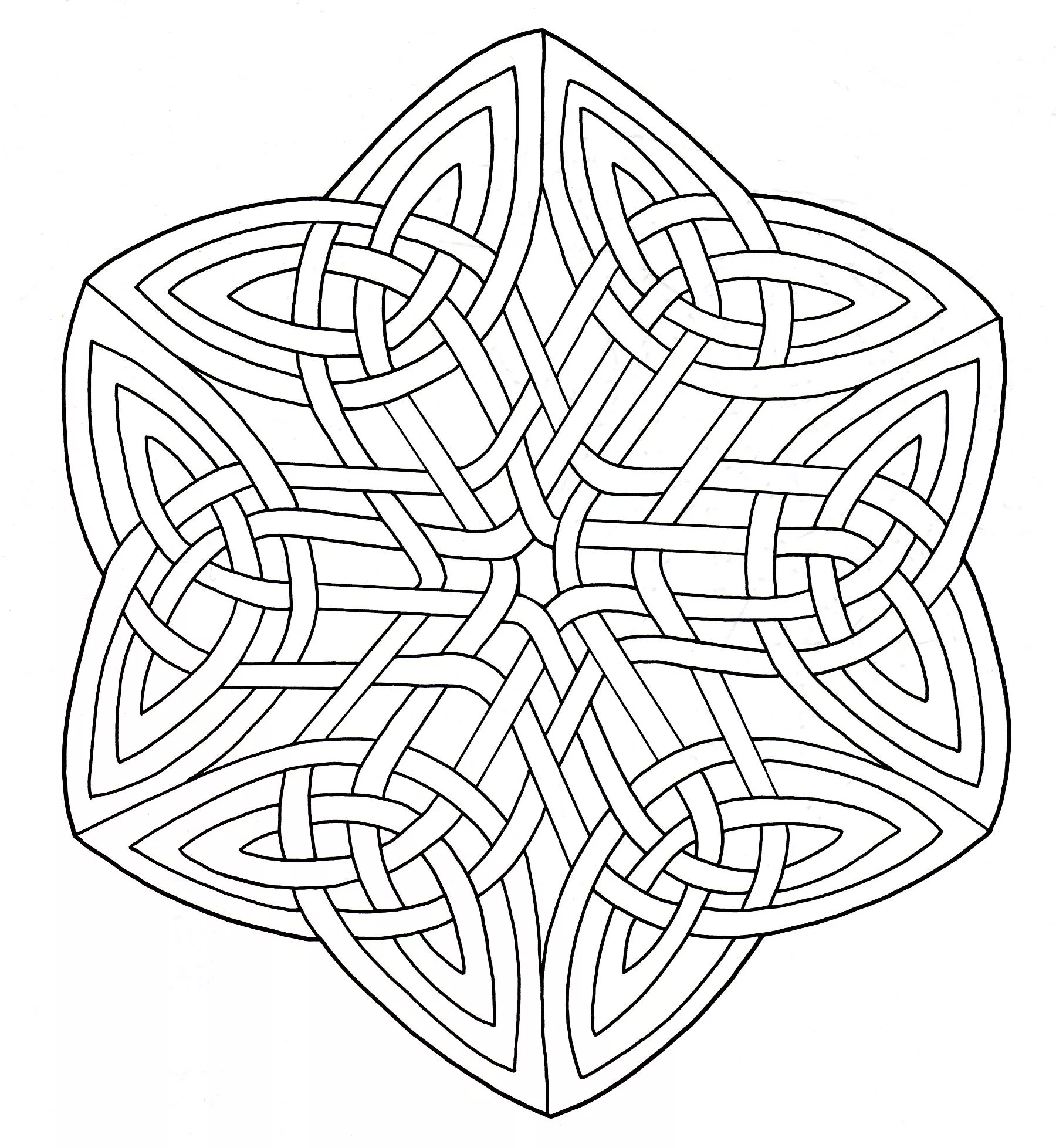 Colorear-mandala-arte-celta-15 (Patrones geométricos)