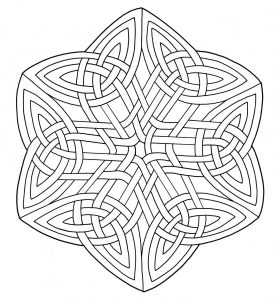 Colorear Mandala Arte Celta 18