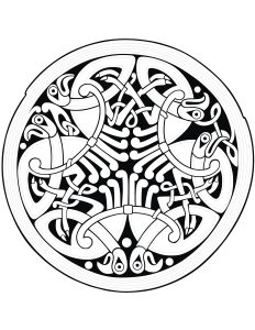 Colorear mandala arte celta 22