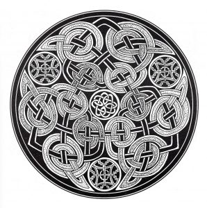 Si buscas relajarte gracias a los poderes de los mandalas, éste seguro que te va a gustar. De ti depende encontrar los colores que mejor se adapten (Patrones geométricos)