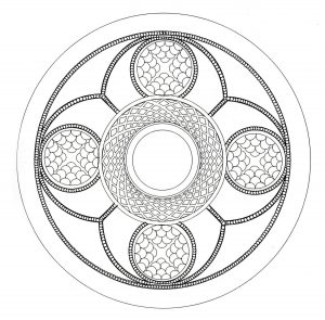 Colorear Mandala Arte Celta 21