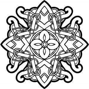 Colorear Mandala Arte Celta 26