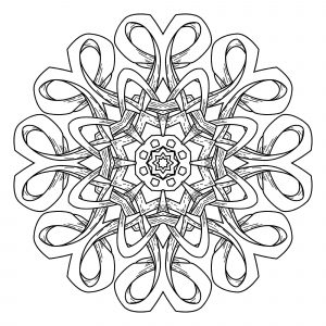 Mandala geometrique abstrait 6