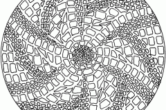 Mandala A Colorier Motifs Geometriques  1 