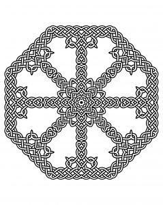 Colorear Mandala Arte Celta 17