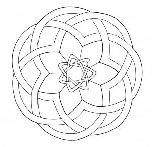 Colorear Mandala Arte Celta 16