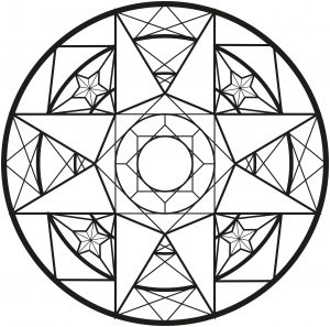 Mandala Abstracto Art Deco