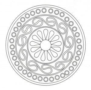 Colorear Mandala Arte Celta 23