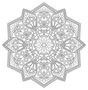 Mandala Antiestrés "dentelles"