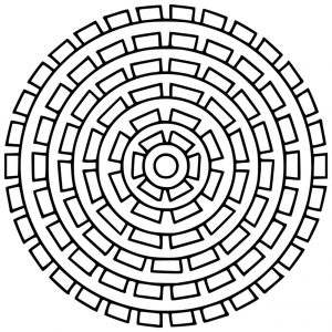 Mandala geométrico sencillo