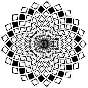 Mandala Carres Mosaiques