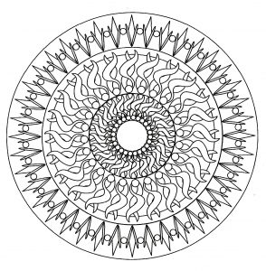 Mandala geometría fácil 6