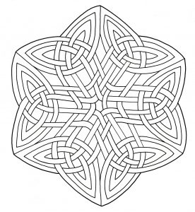 Colorear mandala arte celta 15